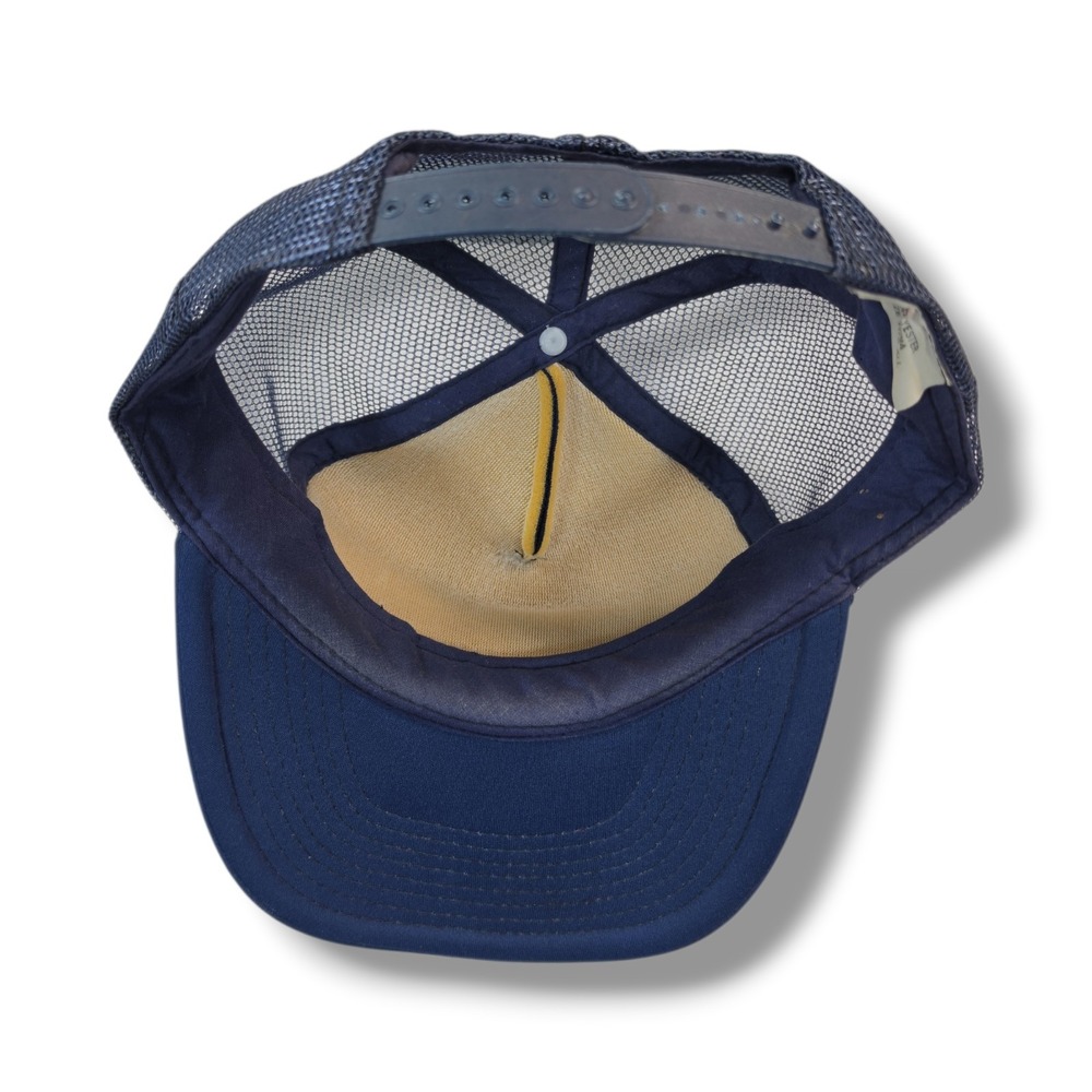 Vintage Dallas Cowboys Trucker Mesh Foam Rope Snapback Navy Blue Hat Cap - Picture 7 of 9